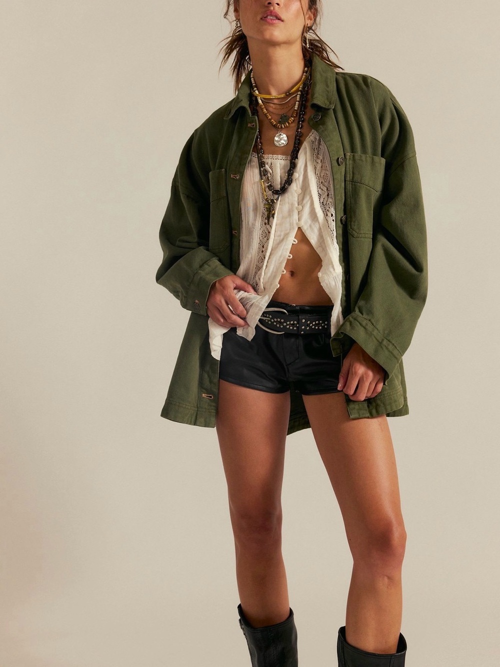 Free People Madison City Denim Jacket